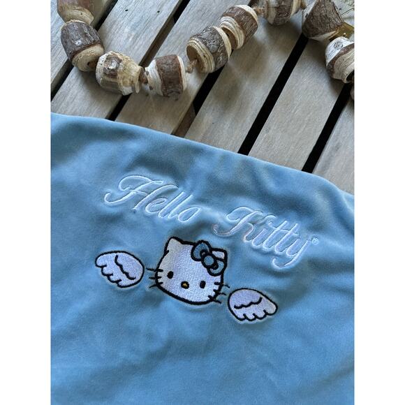 Hello Kitty Sanrio x Forever 21 Velour Blue Angel Tube Top Shirt - Picture 2 of 5